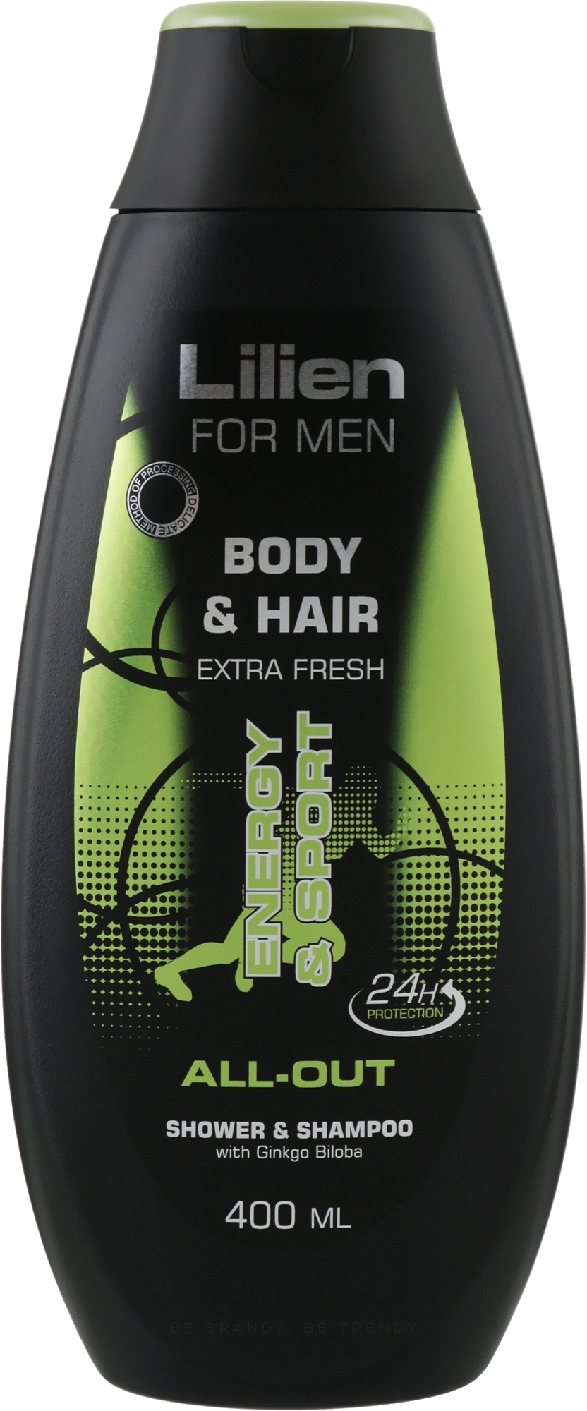 2in1 Shampoo und Duschgel mit Ginkgo Biloba - Lilien For Men Body & Hair All-Out Shower & Shampoo — Bild 400 ml