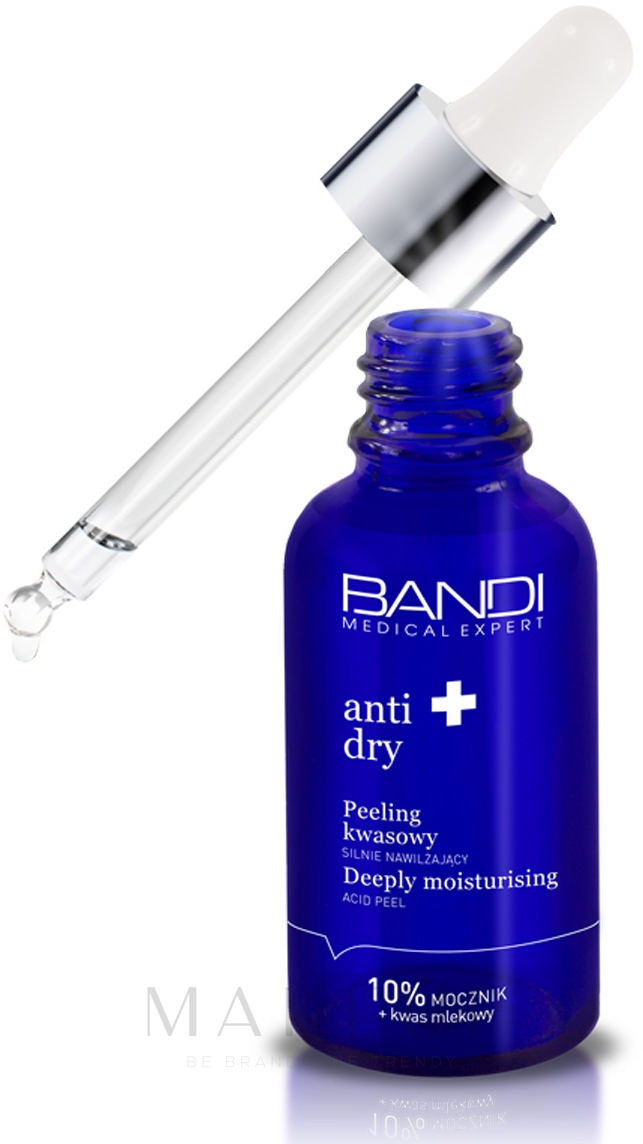 Tief feuchtigkeitsspendendes Gesichtspeeling mit 10% Harnstoff und Milchsäure - Bandi Medical Expert Anti Dry Peeling — Bild 30 ml