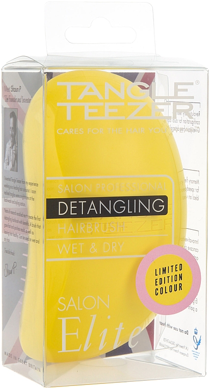 Entwirrbürste gelb-rosa - Tangle Teezer Salon Elite Lemon Sherbet — Bild N2