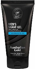 Düfte, Parfümerie und Kosmetik Kühlendes Rasiergel mit Koffein und Sandelholz- und Minzduft - Australian Gold Mens Shave Gel