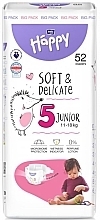 Babywindeln 11-18 kg Größe 5 Junior 52 St. - Bella Baby Happy Soft & Delicate  — Bild N1