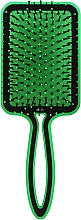 Massage-Haarbürste rechteckig grün - Titania — Bild N1