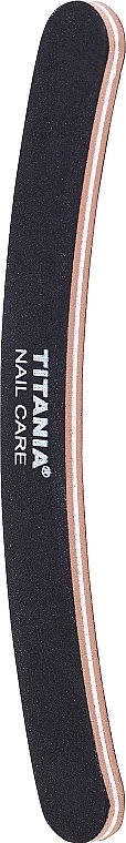 Nagelfeile gebogen schwarz-rosa - Titania Nail File — Bild N2