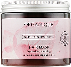 Düfte, Parfümerie und Kosmetik Feuchtigkeitsspendende und beruhigende Haarmaske mit Hyaluronsäure - Organique Naturals Sensitive