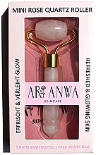 Düfte, Parfümerie und Kosmetik Gesichtsmassage-Roller Rosenquarz - ARI ANWA Skincare Mini Rose Quartz Roller
