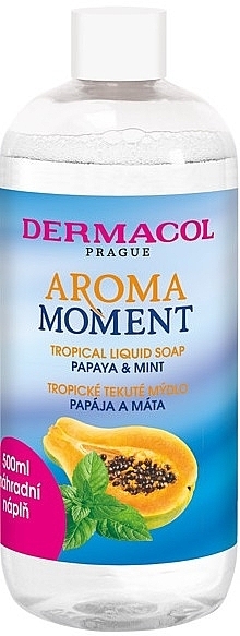 Flüssigseife Papaya und Minze - Dermacol Aroma Moment Tropical Liquid Soap (Ergänzung)  — Bild N1
