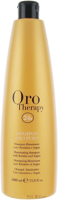Shampoo mit Argan und Keratin für mehr Glanz - Fanola Oro Therapy Shampoo Oro Puro — Bild N1