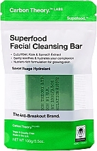Düfte, Parfümerie und Kosmetik Reinigende Gesichtsseife - Carbon Theory Superfood Facial Cleansing Bar Green