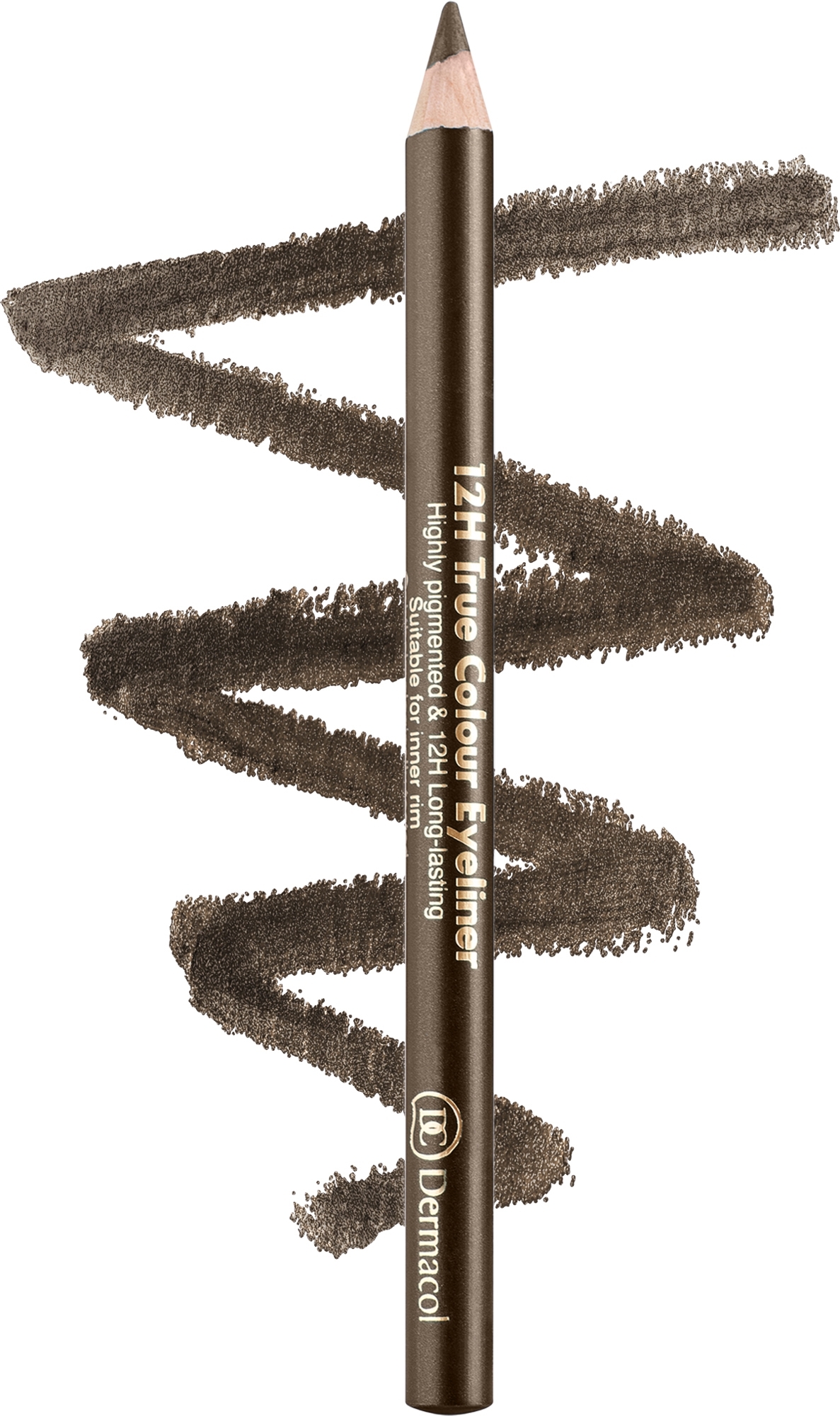 Kajalstift - Dermacol 12h True Colour Eyeliner — Bild 4 - Light Brown