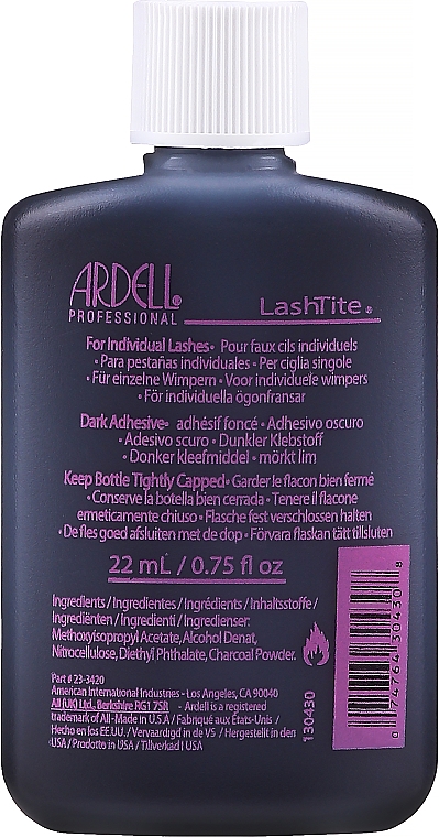 Wimpernkleber - Ardell LashTite Adhesive For Individual Lashes Adhesive Dark — Foto N1