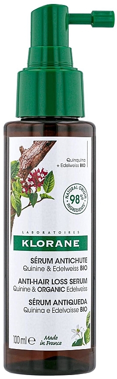 Stärkendes Serum gegen Haarausfall mit Chinin und Edelweiß - Klorane Hair Strengthening Serum With Quinine & Organic Edelweiss Against Hair Loss — Bild N1