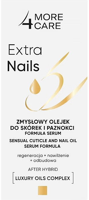 Öl für Nagelhaut und Nägel - More4Care Extra Nails  — Bild N1