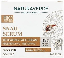 Anti-Aging-Gesichtscreme - Naturaverde Bio Regenerating Restoring Anti-Ageing Face Cream — Bild N1