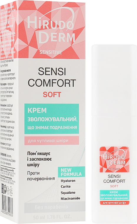 Feuchtigkeitsspendende und beruhigende Gesichtscreme - Hirudo Derm Sensi Comfort Soft — Bild N1