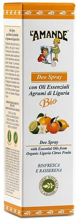 Deospray für den Körper - L'Amande Agrumi di Liguria Deo Spray — Bild N2