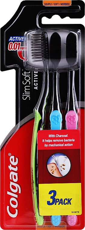 Zahnbürste weich rosa, blau, grün 3 St. - Colgate Toothbrush — Bild N1