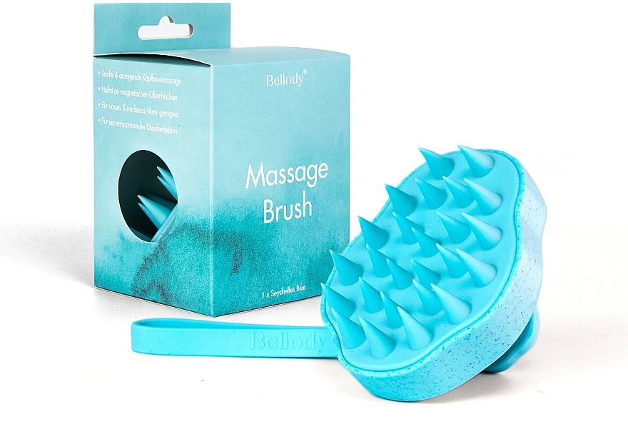 Kopfhautmassagebürste Seychelles Blue - Bellody Scalp Massage Brush  — Bild N1