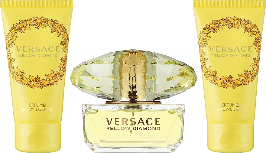 Versace Yellow Diamond - Duftset (Eau de Toilette 50ml + Körperlotion 50ml + Duschgel 50ml) — Bild N1