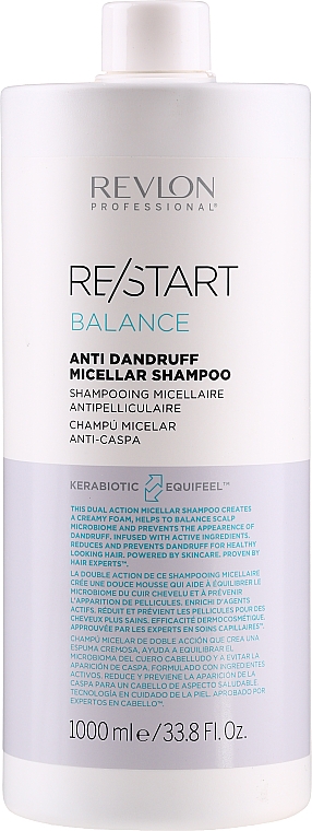 Anti-Schuppen Mizellen-Shampoo - Revlon Professional Restart Balance Anti-Dandruff Micellar Shampoo — Bild N3