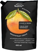 Flüssigseife Grapefruit (Doypack) - Leckere Geheimnisse Energy of Vitamins  — Foto N1