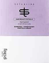 Düfte, Parfümerie und Kosmetik Haarpflegeset - Faipa Roma Seta & Lino Set (Shampoo 12x20ml + Conditioner 12x20ml + Crystals 12x5ml)