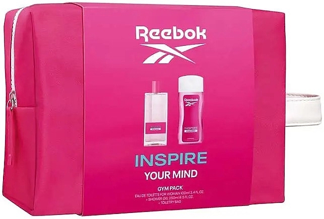 Reebok Inspire Your Mind  - Duftset (Eau de Toilette 100ml + Duschgel 250ml + Kosmetiktasche 1 St.)  — Bild N1