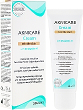Düfte, Parfümerie und Kosmetik Korrigierende getönte Anti-Akne Gesichtscreme - Synchroline Aknicare Cream Teinte