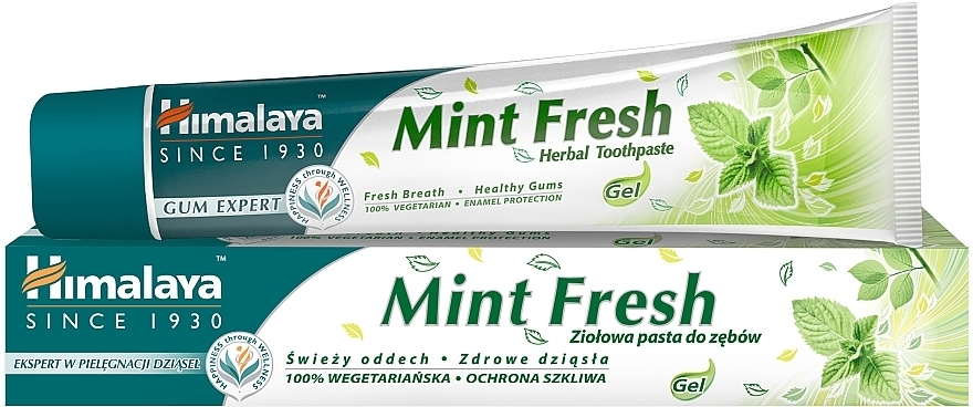 Kräuter-Zahnpasta für frischen Atem und gesundes Zahnfleisch Mint Fresh - Himalaya Herbals Mint Fresh Herbal Toothpaste — Bild N2