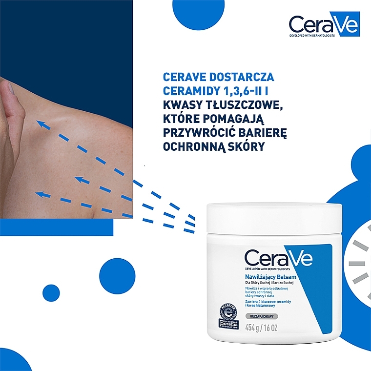 Feuchtigkeitsspendende Gesichts- und Körpercreme mit 3 essentiellen Ceramiden und Hyaluronsäure - CeraVe Moisturising Cream — Bild N7