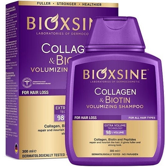 Shampoo gegen Haarausfall - Bioxcin Collagen & Biotin Volume Shampoo — Bild N1