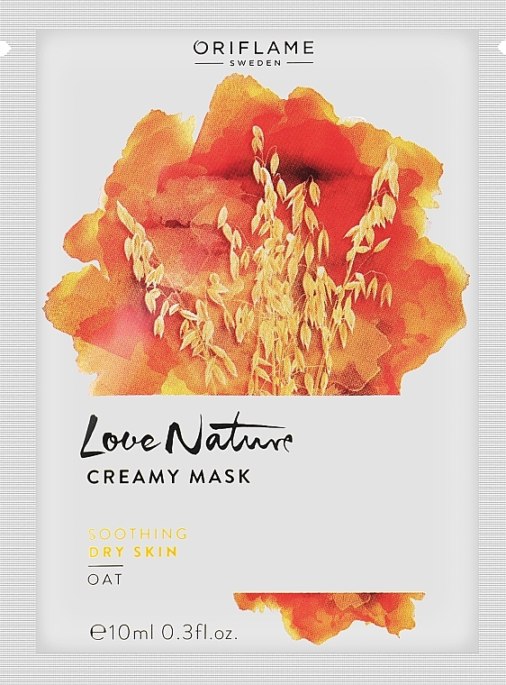 Pflegende und cremige Gesichtsmaske mit Hafer - Oriflame Love Nature Oat Creamy Mask