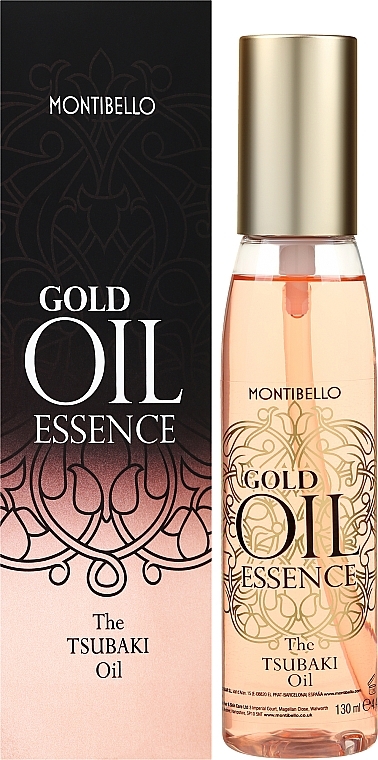 Weichmachendes, pflegendes Haaröl Tsubaki für gefärbtes, trockenes Haar - Montibello Gold Oil Essence Tsubaki Oil — Bild N4