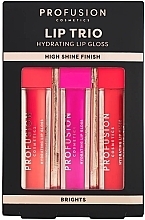 Düfte, Parfümerie und Kosmetik Set - Profusion Cosmetics Lip Trio Brights (Lipgloss 3x5ml) 