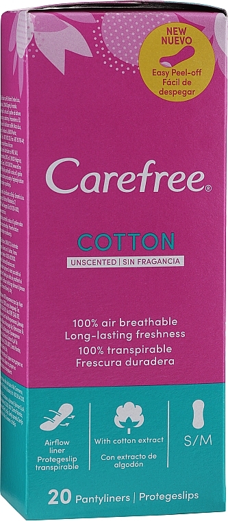 Slipeinlagen mit Baumwollextrakt 20 St. - Carefree Salvaslip Cotton Extract — Bild N1
