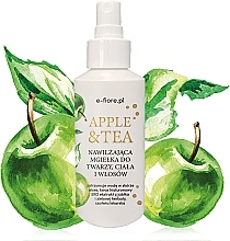 Feuchtigkeitsspray für Gesicht, Körper und Haare - E-Fiore Apple & Tea — Bild N1