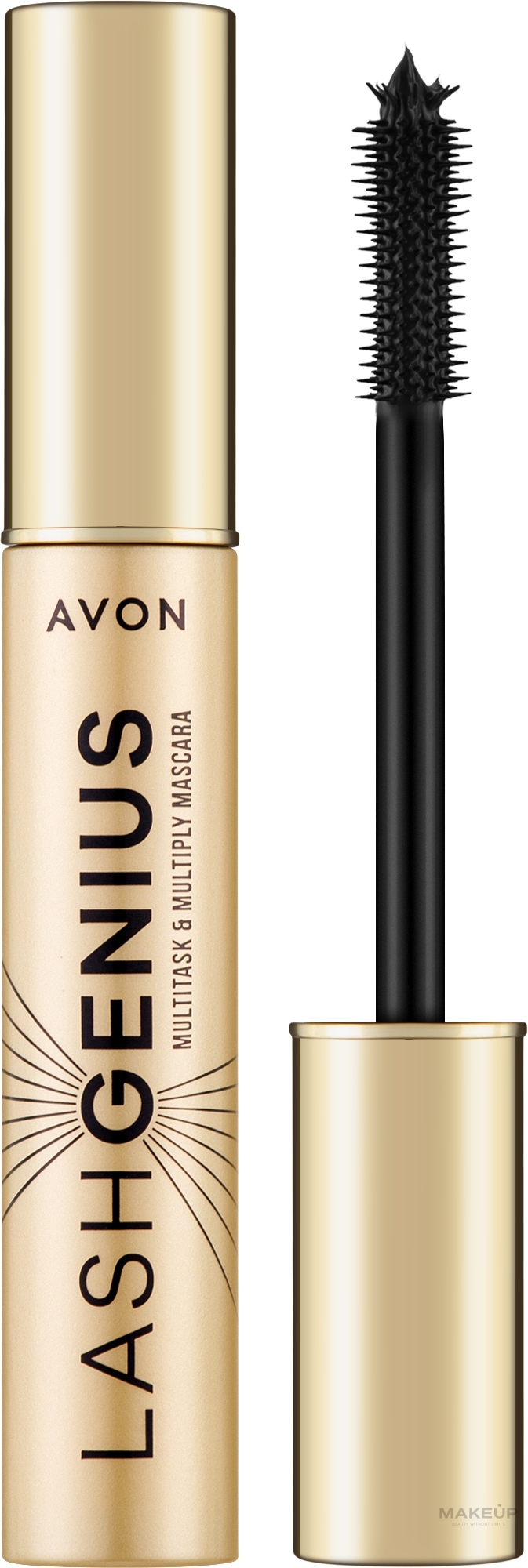 Multifunktionale Wimperntusche Perfekte Wimpern - Avon Lash Genius Multitask & Multiply Mascara — Bild Blackest Black