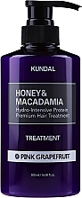 Düfte, Parfümerie und Kosmetik Feuchtigkeitsspendende Haarspülung mit rosa Grapefruit - Kundal Honey & Macadamia Treatment Pink Grapefruit
