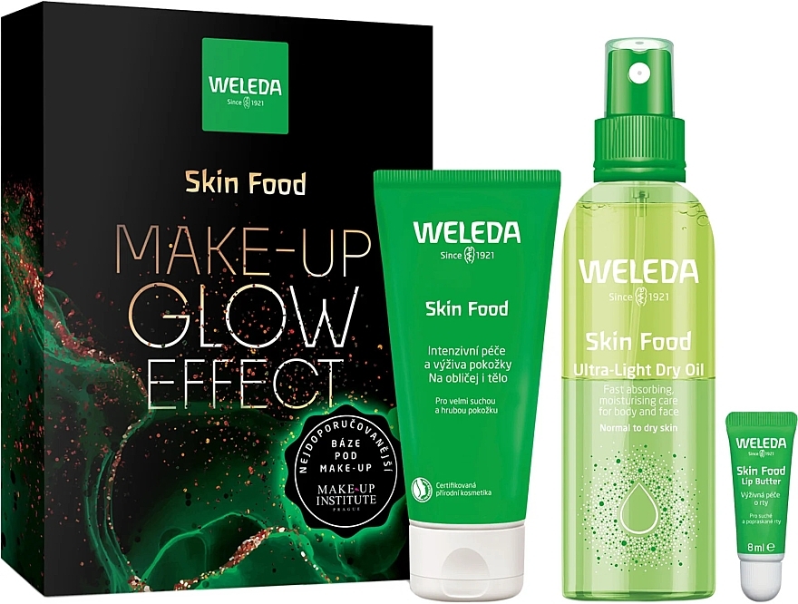 Set - Weleda Skin Food Make-up Glow Effect Set (b/cr/75ml + b/oil/100ml + l/butter/8ml) — Bild N1