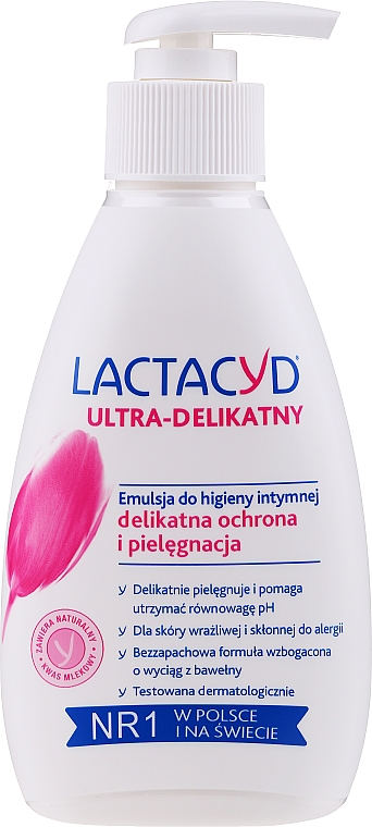 Emulsion für die Intimhygiene für empfindliche und zu Allergie neigende Haut mit Spender - Lactacyd Body Care (ohne Box) — Bild N1