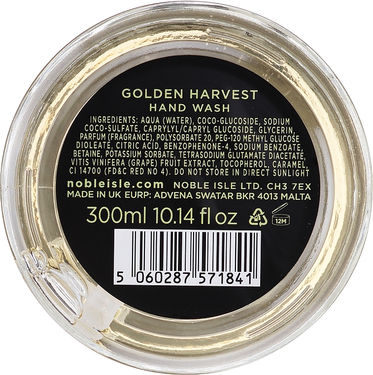 Noble Isle Golden Harvest Hand Wash - Handseife (Nachfüllung) — Bild N2