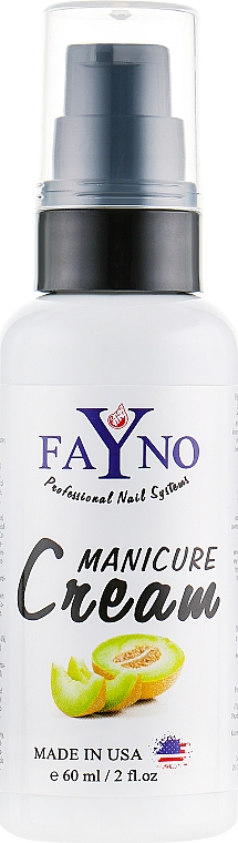 Feuchtigkeitscreme für Hände und Nagelhaut mit Melone - Fayno Manicure Cream — Bild N1