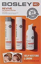 Düfte, Parfümerie und Kosmetik Haarpflegeset - Bosley Bos Revive Kit (Shampoo 150ml + Conditioner 150 + Haarbehandlung 100ml) 