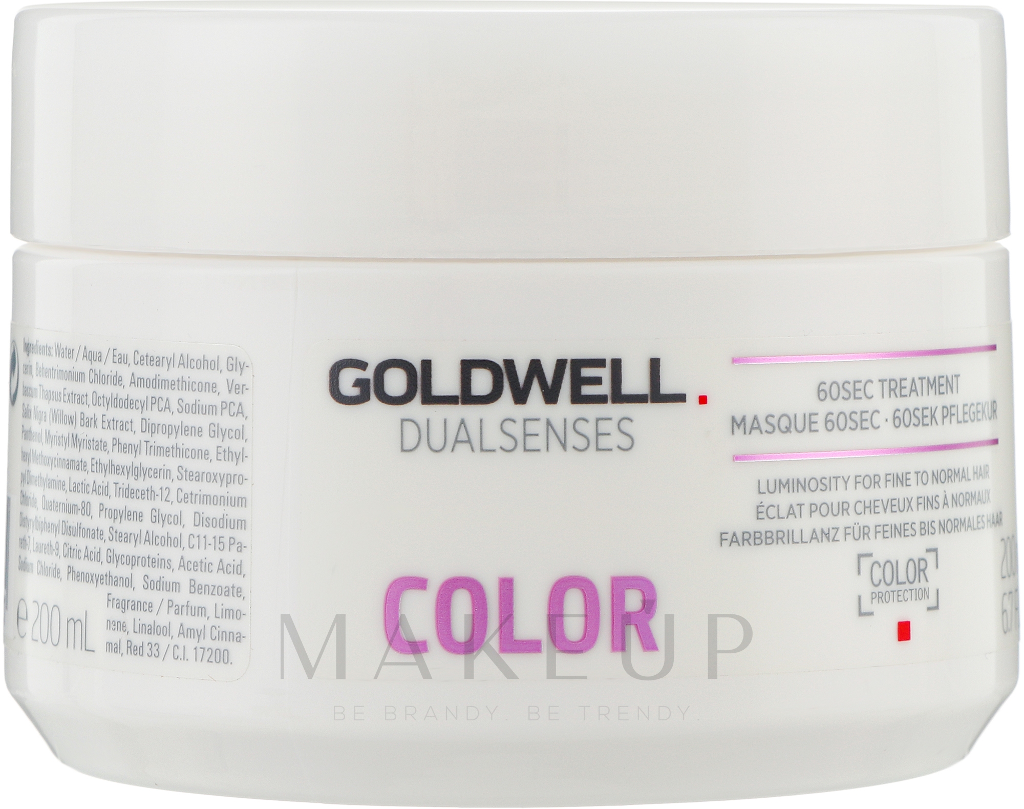 Farbbrillanz für feines bis normales Haar - Goldwell Dualsenses Color 60sec Treatment — Foto 200 ml