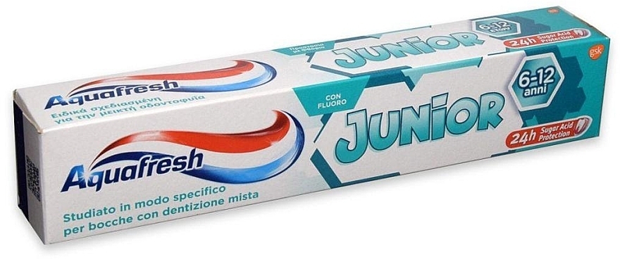 Zahnpasta für Kinder von 6 bis 12 Jahren - Aquafresh Junior Toothpaste — Bild N1