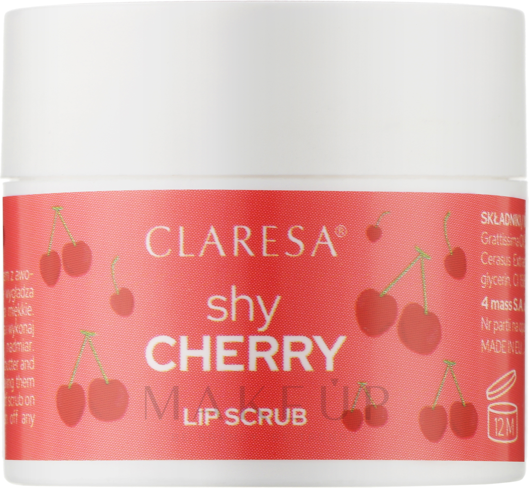 Lippenpeeling Schüchterne Kirsche - Claresa Lip Scrub Shy Cherry — Bild 15 g