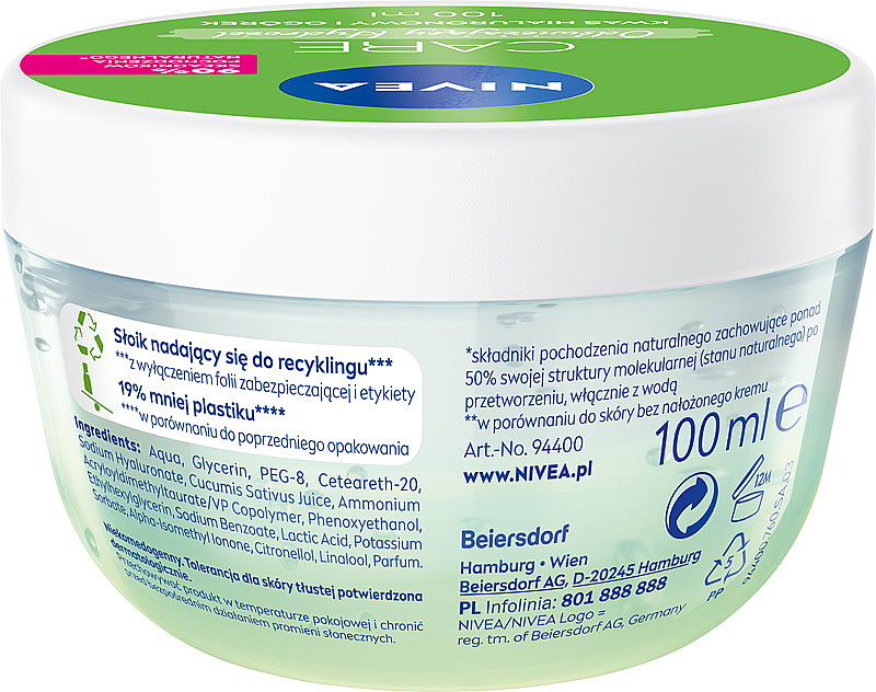 Nivea Care Fresh Hydro Gel - Gesichtsgel-Creme mit Gurkenextrakt — Bild N4