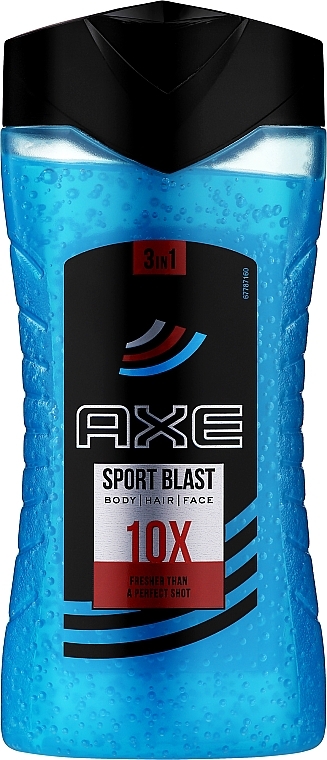 3in1 Duschgel "Sport Blast" - Axe Re-Energise After Sport Body And Hair Shower Gel Sport Blast