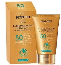 Düfte, Parfümerie und Kosmetik Sonnenschutzmilch für das Gesicht SPF50 - Biopoint Solaire Latte Solare Viso Sublimante SPF 50