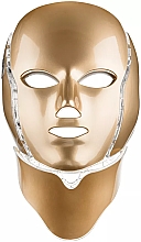 Düfte, Parfümerie und Kosmetik Therapeutische LED-Maske für Gesicht und Hals gold - Palsar7 Ice Care LED Face Gold Mask
