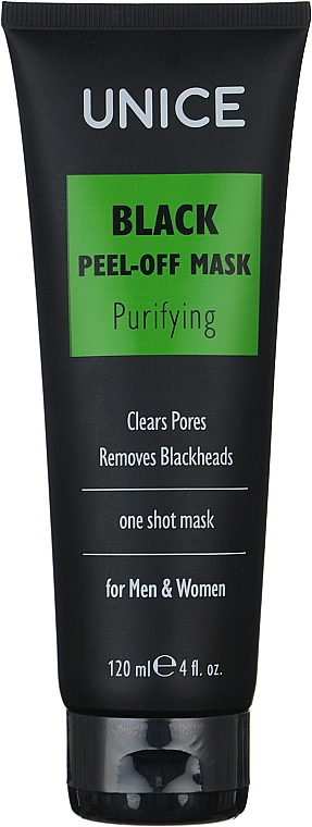 Schwarze Folienmaske - Unice Black Peel-Off Mask — Bild N1